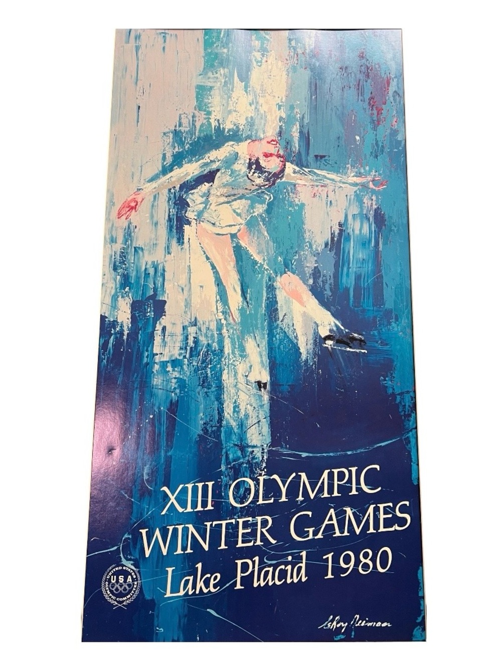 Vintage 1979 LeRoy Neiman Poster XIII
Olympic Winter Games Figure Skating